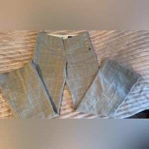 Elevenses Tan Plaid Pants